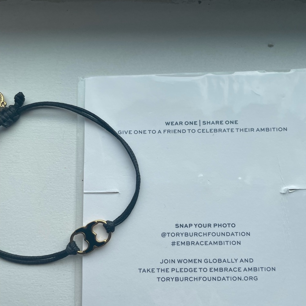 Tory Burch Black and Gold Jewelry Bracelet - Picture 2 of 5